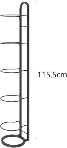 kowaku Vertical Ball Storage, Basketball Storage Shelf, Metal Volleyball Stand Holder, 5 Tier Ball Rack, Basketball Rack for Garage in Saudi Arabia