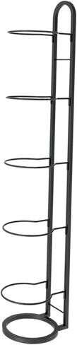 kowaku Vertical Ball Storage, Basketball Storage Shelf, Metal Volleyball Stand Holder, 5 Tier Ball Rack, Basketball Rack for Garage in Saudi Arabia