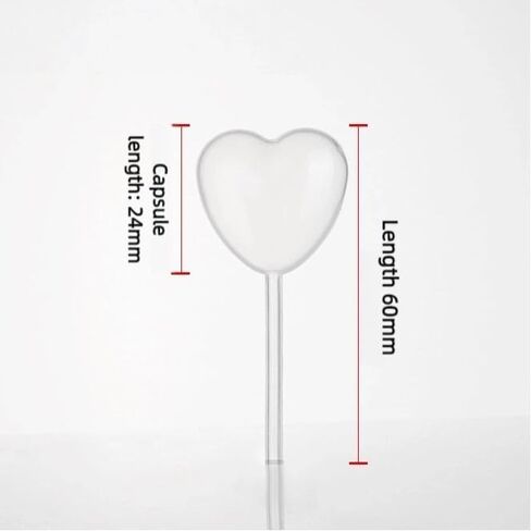 Heart Style 50Pcs 4mL Cupcakes Disposable Plastic Transfer Pipettes Liquid Dropper for Chocolate or Strawberries Cupcakes, Ice Cream, Mini Cakes, Waffles, Children's Painting in Saudi Arabia