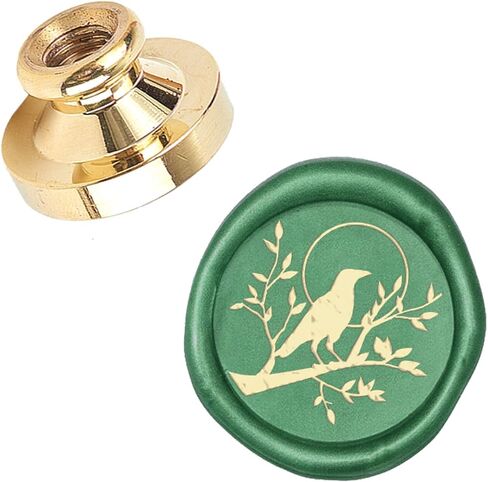 CRASPIRE Flower Wax Seal Stamp Head Poppies Plant Pattern Series Replacement Sealing Brass Stamp Head Olny for Envelope Invitations Wedding Wine Package Scrapbooks Parcels Gift Party Greeting Cards in Saudi Arabia