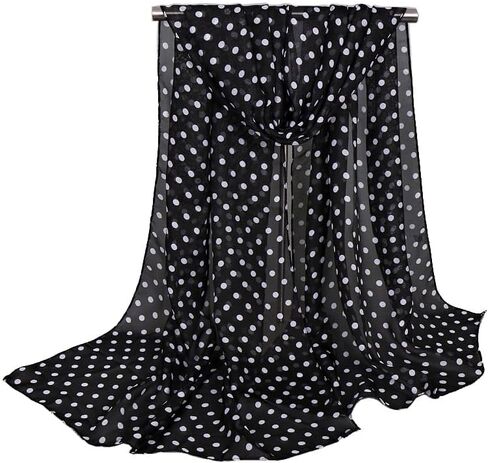 FGSS Women-Fashion-Fashlves Polka-Dot-Scarf-Classic-Classic-Classic-Classic-Classic-Classic-Wrap-Shaw in Saudi Arabia