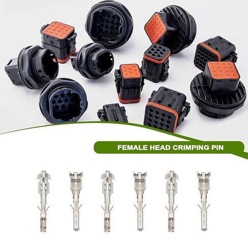 eMagTech 100 قطعة تجعيد دبوس 43030 متوافق مع موليكس 3.0 مم Micro Fit Housing أنثى Micro-Fit 43030 دبوس طرفي أنثى دبابيس موصل تجعيد نمط دبوس in Kuwait