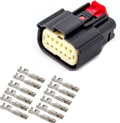 ECARCONETS Automotive Cable Connector Molex 12-Pin Waterproof 33472-1216 33482-6370 Male/Female Transducer Plug Adapter & Socket Housing with Terminals (Female) in Saudi Arabia