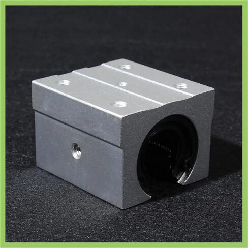 SBR25UU Linear Ball Bearing Slider Unit, 25Mm Hole Diameter Linear Light Bearing Guide Rail Cylindrical Aluminum Bracket in Saudi Arabia