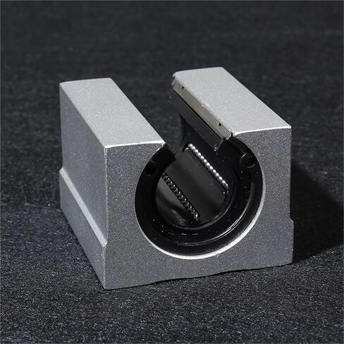 SBR25UU Linear Ball Bearing Slider Unit, 25Mm Hole Diameter Linear Light Bearing Guide Rail Cylindrical Aluminum Bracket in Saudi Arabia