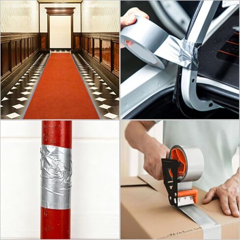 BROSUPER 24Pack Duct Tape Heavy Duty Waterproof Strong Adhesive Silver Duct Tape Bulk for Indoor Outdoor Repairs Tear by Hand 480 Yards x 2 Inch Total in Saudi Arabia