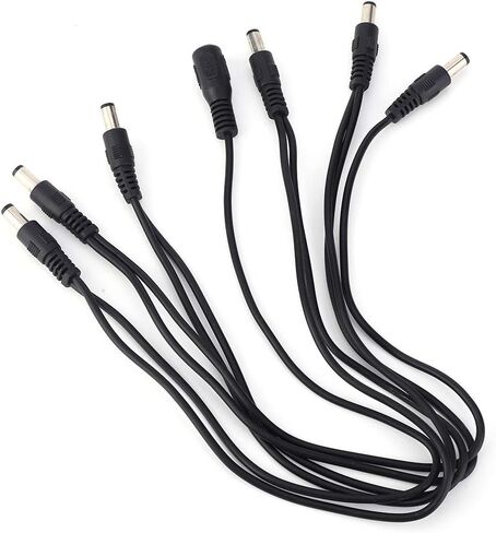 NDNCZDHC 1 to 6 Straight Cable Daisy Chain Guitar Multi Effect Pedal Power Supply Cable, Guitar Pedal Cables for 9V Power Adapter in Saudi Arabia