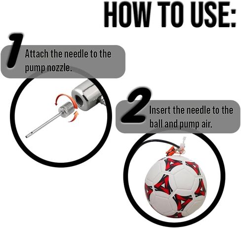 Ball Pump Inflation Needle,Air Pump Needles,Ideal for Blowing Up Football,Basketball,Volleyball and All Other Sports Balls in Saudi Arabia