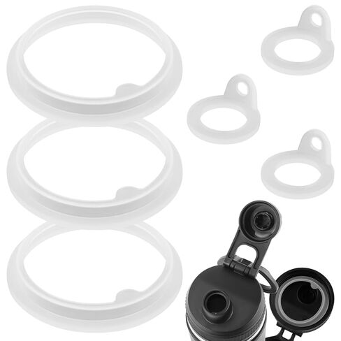 6pcs Gasket Replacement for TAKEYA Actives, Silicone Sealing O Ring Leak-Proof Water Bottle Lid Seal Parts Compatible with 18oz, 22oz, 24oz, 32oz, 40oz Water Bottles in Saudi Arabia