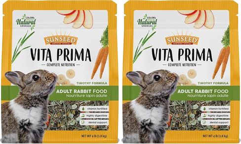 Sunseed Vita Prima غذاء الأرانب البالغ للتغذية الكاملة، 8 رطل، الموديل: 59772 in Kuwait