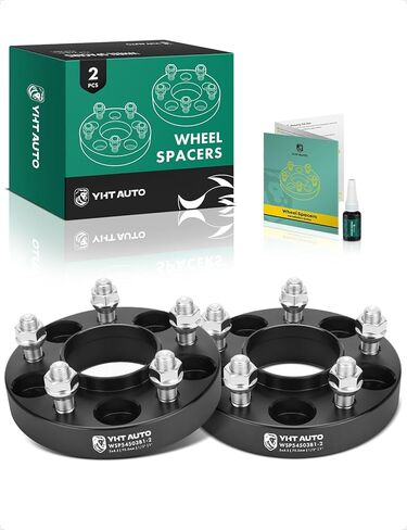 YHTAUTO 5x4.5 Hub Centric Wheel Spacers 1.25 Inch Fit Explorer, Edge, Mustang, Ranger, Aviator, Town Car, B2500, B3000, B4000, Mountaineer, 5 Lug 5x114.3mm Tire Spacers 1/2"-20 Studs, 70.5mm Hub Bore in Saudi Arabia