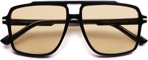 VANLINKER Polarized Trendy Oversized Square Aviator Sunglasses for Women Men 2025 Retro Shades VL9853 in Saudi Arabia
