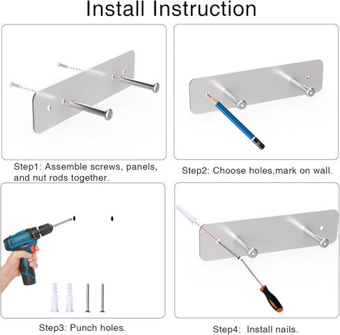 حامل لوح الكي ZHMY، حامل لوح الكي على الحائط على شكل Y أو T، خطاف لوح كي من الفولاذ المقاوم للصدأ لغرف الغسيل مع خطافات قابلة للتعديل in Kuwait