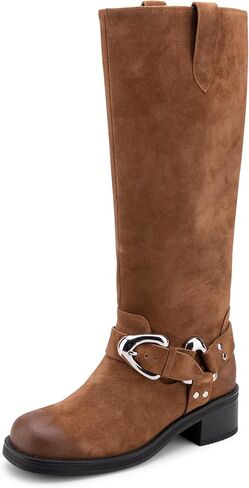 Aerosoles Women's Marley Knee High Boot, Black Leather, 8.5 in Kuwait