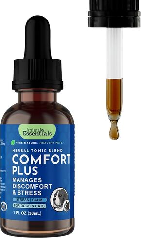 Animal Essentials Comfort Plus for Dogs & Cats - Calming Liquid, Pet Calming Drops, Herbal Formula, California Poppy, Skullcap - 2 Fl Oz in Saudi Arabia