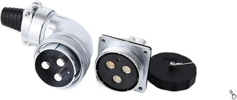 VHKLGYOJ WS55 TS + Z M55 4Pin 7Pin 40Pin 53Pin 61Pin موصل صناعي مقاوم للماء 90 درجة زاوية ذكر أنثى مقبس محول الطاقة (7pin) in Kuwait