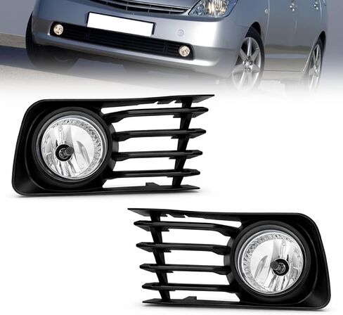 Fog Lights Compatible With 2002-2004 Camry/2005-2008 Corolla/2002-2003 Solara Front Bumper Driving Lights Halogen Bulb with Switch and Harness 1 Pair of Fog Lights in Kuwait