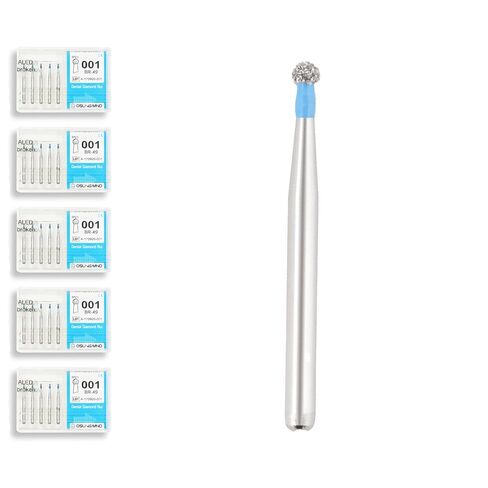 001.8M1, Spherical, 0.8 mm Dia, Medium Grit Diamond Bur, 5 per Pack (5) in Saudi Arabia