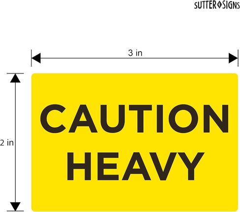 300pcs Caution Heavy Stickers, 2" x 3" Shipping Label Safety Stickers in Saudi Arabia