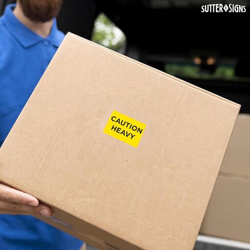 300pcs Caution Heavy Stickers, 2" x 3" Shipping Label Safety Stickers in Saudi Arabia