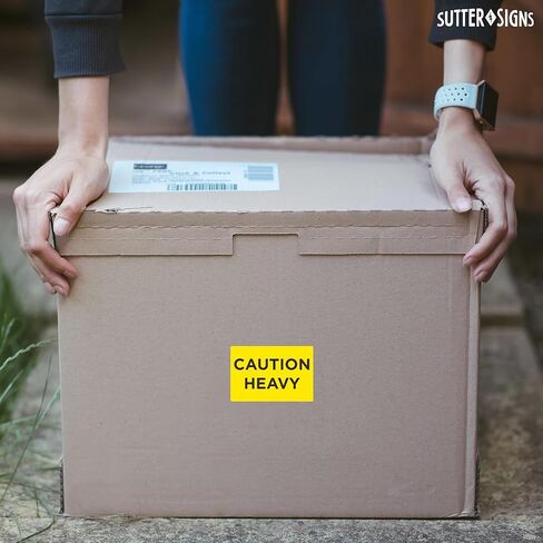 300pcs Caution Heavy Stickers, 2" x 3" Shipping Label Safety Stickers in Saudi Arabia