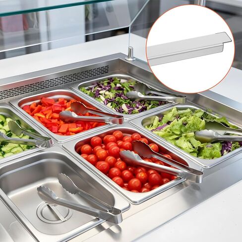 8 Pcs 12 Inch Stainless Steel Adapter Bar Table Adapter Long Metal Food Divider for Hotel Restaurant Kitchen Catering Home Commercial Food Service Accessories in Saudi Arabia