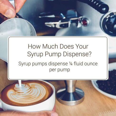 مضخات شراب القهوة من هانديت، 1/4 أونصة لكل مضخة، عبوة من 4 قطع بيضاء مع أغطية أطراف سوداء | تناسب زجاجات توراني وسكيني وستاربكس دافينشي لتر وزجاجات مونين البلاستيكية بوزن 33.8 مل | لا يناسب زجاج مونين 750 مل in Kuwait