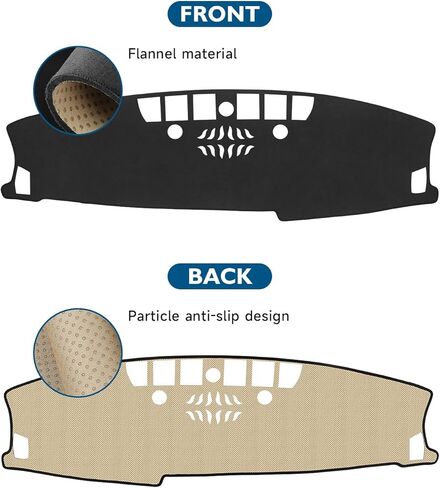 Dash Cover Mat Fits for Toyota Prius 2016-2022 Accessories Black Flannel Interior Trim Car Dashboard UV Sun Protection in Kuwait