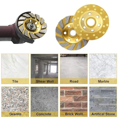 عبوتان من عجلة طحن الأكواب الماسية مقاس 4 بوصات، وعجلات طحن الزوايا شديدة التحمل 12 قطعة in Kuwait