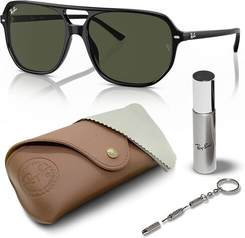 Ray-Ban RB2205 Bill One Square-Round Groud Groud Grade مع حزمة مجموعة النظارات الرسمية in Saudi Arabia