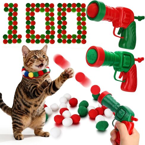 Mity rain Cat Ball Pit with Balls Included, Cat Interactive Toy for Indoor Bored Cats with Cat Ball Launcher, Jingle Balls and Pom Pom Balls, Cat Enrichment Toys, Kitten Toys for Self Playing in Saudi Arabia