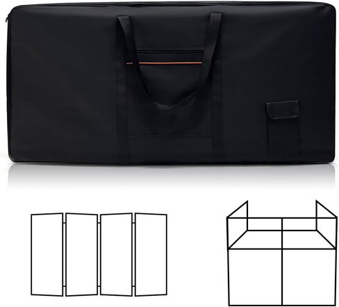 SIHEIMUI DJ Booth Facade Carry Bag Oxford Cloth Heavy Duty - 47.2"x23.6"x5.1" Foam Padded for Portable Stage, LED Screens, Art Portfolio (Bag Only) in Saudi Arabia