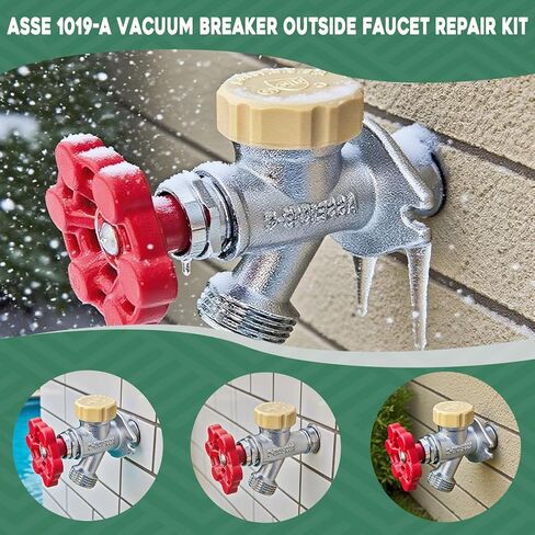 2 Pack Vacuum Breaker Repair Kit Replacement for VACVBKX1B, Outdoor Faucet Repair Kit, ASSE 1019-A Vacuum Breaker for Traditional Anti Siphon Frost Free Sillcock Valves Anti Siphon Valve Repair Kit in Kuwait