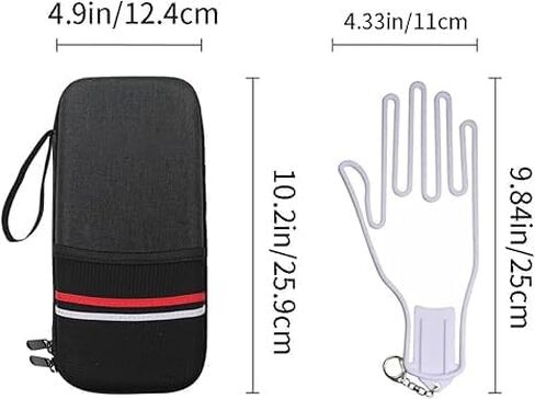 Golf Glove Case Holder with Golf Glove Shaper Protective Golf Accessories Case Bag Hard Case Organizer with Storage Slots for Balls, Tees, Markers, Golf Gifts for Men & Women in Saudi Arabia