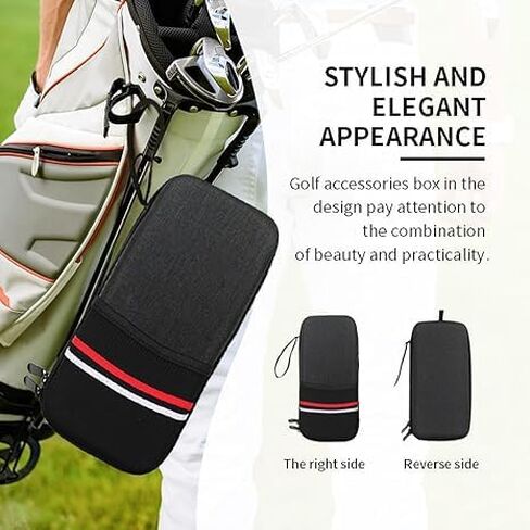Golf Glove Case Holder with Golf Glove Shaper Protective Golf Accessories Case Bag Hard Case Organizer with Storage Slots for Balls, Tees, Markers, Golf Gifts for Men & Women in Saudi Arabia