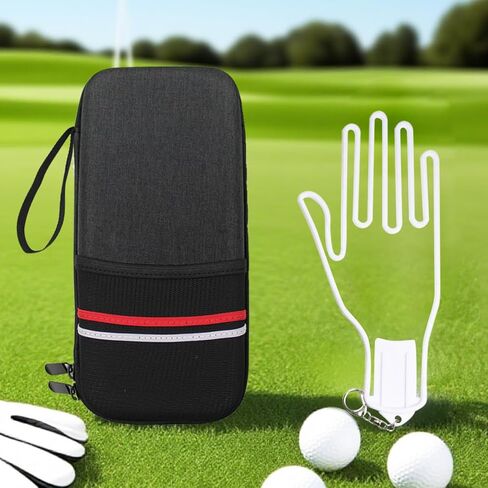 Golf Glove Case Holder with Golf Glove Shaper Protective Golf Accessories Case Bag Hard Case Organizer with Storage Slots for Balls, Tees, Markers, Golf Gifts for Men & Women in Saudi Arabia