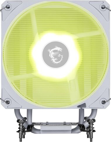 MSI MAG COREFROZR AA13 White - مبرد هواء وحدة المعالجة المركزية ARGB - متوافق مع LGA 1700/1851 / AM5/AM4 - مروحة ARGB PWM مقاس 120 مم - أنابيب حرارية تعمل باللمس المباشر - معجون حراري مطبق مسبقًا - أبيض in Saudi Arabia