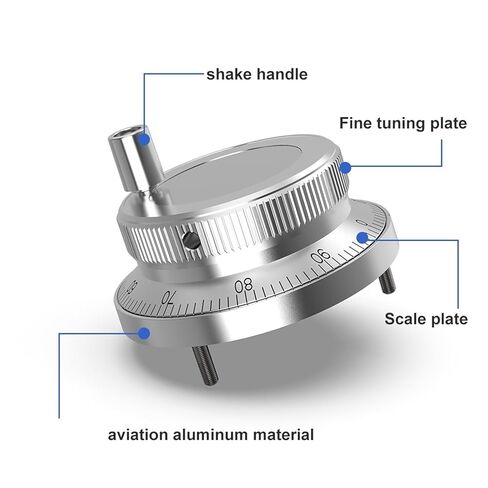 CNC Electronic Hand Wheel 60/80MM Manual Generator CNC Machine Tools Hand Wheel Machine Electronic Rotary Encoder(5V-100PPR-6Pins,60mm) in Saudi Arabia