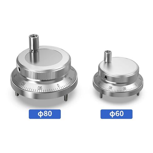 CNC Electronic Hand Wheel 60/80MM Manual Generator CNC Machine Tools Hand Wheel Machine Electronic Rotary Encoder(5V-100PPR-6Pins,60mm) in Saudi Arabia