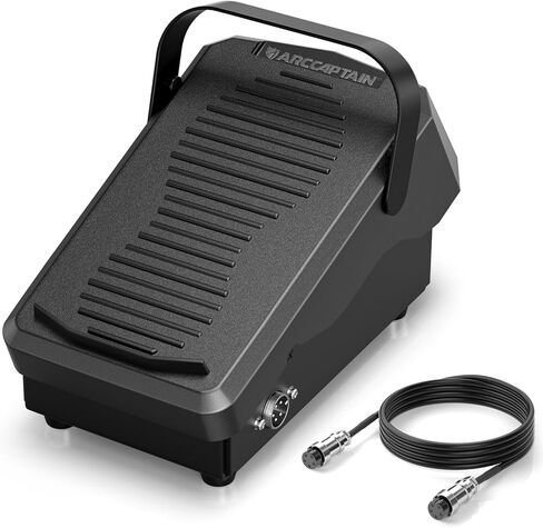 ARCCAPTAIN TIG Welding Foot Pedal, 5-Pin Remote Amp Control, Wider Contact Area & Strap Design Foot Pedal for TIG200/ TIG200P/ TIG200P ACDC/ TIG205 PRO/ TIG205P PRO in Saudi Arabia