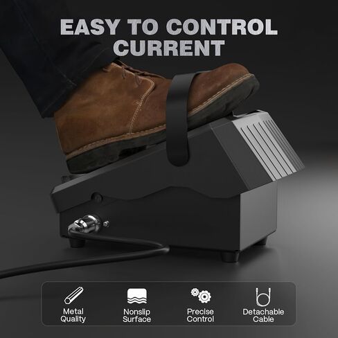 ARCCAPTAIN TIG Welding Foot Pedal, 5-Pin Remote Amp Control, Wider Contact Area & Strap Design Foot Pedal for TIG200/ TIG200P/ TIG200P ACDC/ TIG205 PRO/ TIG205P PRO in Saudi Arabia