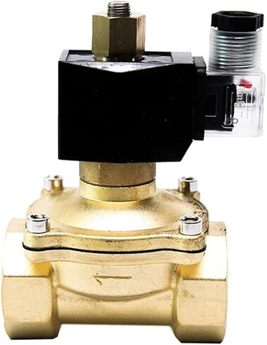 1-1/4" Brass Waterproof Solenoid Valve 220v 24V 12V 220V 110V Normally Open(G-24VDC-NBR-SEAL) in Kuwait