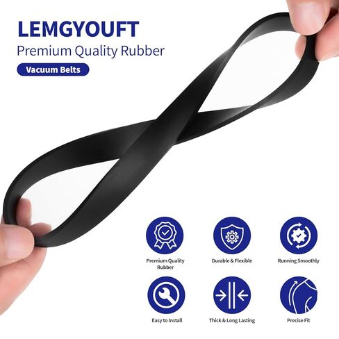 أحزمة تفريغ LEMGYOUFT مكونة من 5 قطع لـ Bissell PowerForce Helix (Turbo) - حزام بديل P/N 2031093,1604129,3031120، يناسب الموديلات 2191,2191U,1700,1701,2691,2692,1797,3920,3332,2190,1240,12B1,68C7 سلسلة in Kuwait