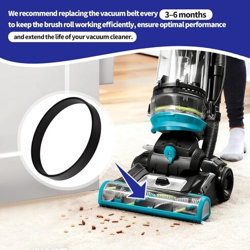 أحزمة تفريغ LEMGYOUFT مكونة من 5 قطع لـ Bissell PowerForce Helix (Turbo) - حزام بديل P/N 2031093,1604129,3031120، يناسب الموديلات 2191,2191U,1700,1701,2691,2692,1797,3920,3332,2190,1240,12B1,68C7 سلسلة in Kuwait