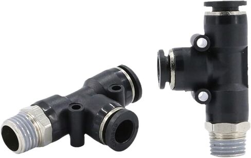 10 قطعة أنابيب الهواء موصل سريع PD8mm-02 الخيوط المحملة 6-01 خرطوم هوائي 10-03 اسطوانة الملف اللولبي صمام المناسب (PD10 ، M5) in Kuwait