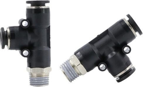 10 قطعة أنابيب الهواء موصل سريع PD8mm-02 الخيوط المحملة 6-01 خرطوم هوائي 10-03 اسطوانة الملف اللولبي صمام المناسب (PD10 ، M5) in Kuwait