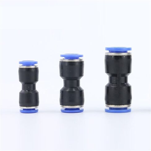 2PCS Air pipe quick connector 6 pneumatic 8mm conversion 10 plastic PU pipe 12 straight butt joint 16mm fittings(PG10-6) in Saudi Arabia
