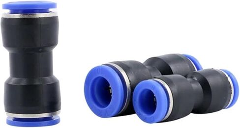 2PCS Air pipe quick connector 6 pneumatic 8mm conversion 10 plastic PU pipe 12 straight butt joint 16mm fittings(PG10-6) in Saudi Arabia