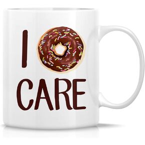 Retreez Funny Mug - I Don't Donut Do Not Care 11 Oz Ceramic Coffee Mugs - Funny, Sarcasm, Sarcastic, Inspirational birthday gifts for friends, coworkers, siblings, dad, mom