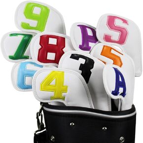 Skull Golf Woods Headcovers Covers for Driver Fairway 1 3 5 H Clubs Set Heads PU Leather Unisex Black Brown